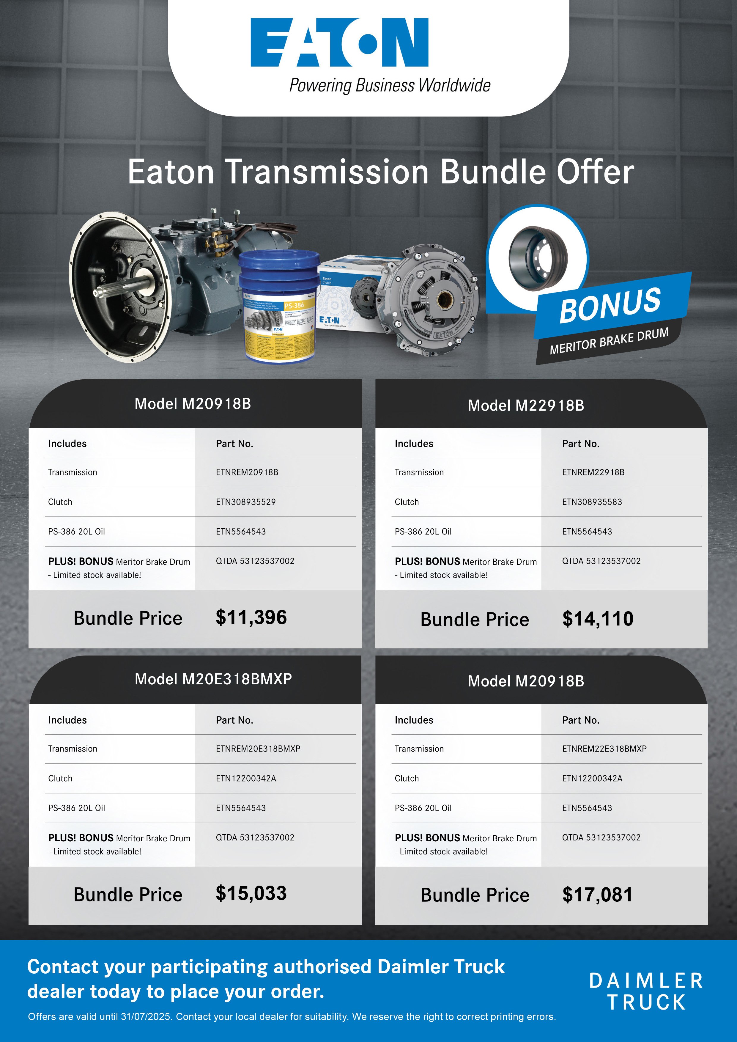 Eaton Transmission Bundle Offer