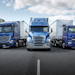 Our Mission Blue Mercedes-Benz, Freightliner and Fuso trucks on a test track