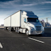 Freightliner truck on the highway