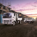 Fuso Fighter featured parked at dawn